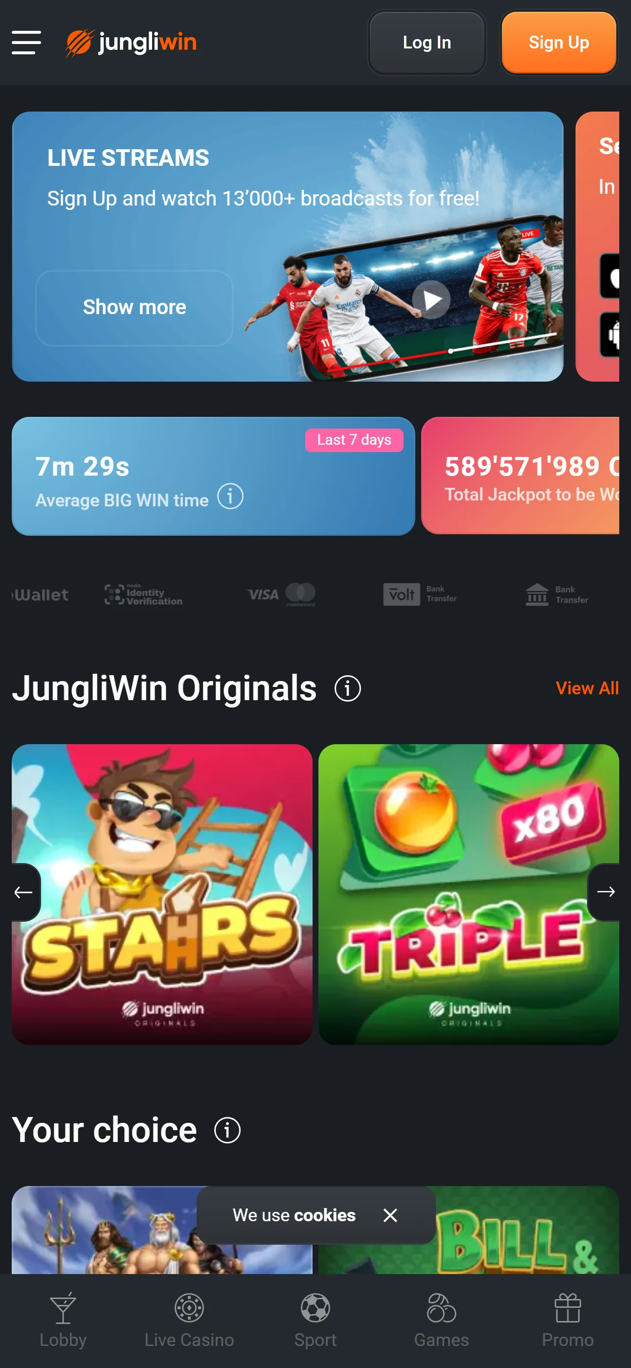 JungliWin Casino — mobiel